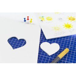 kangaro Carton plume, 500 x 700 mm, épaisseur: 5 mm, blanc