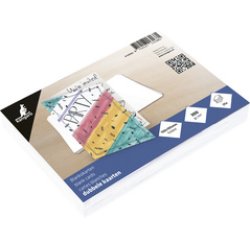 kangaro Carte double, 105 x 150 mm, 300 g/m2, blanc