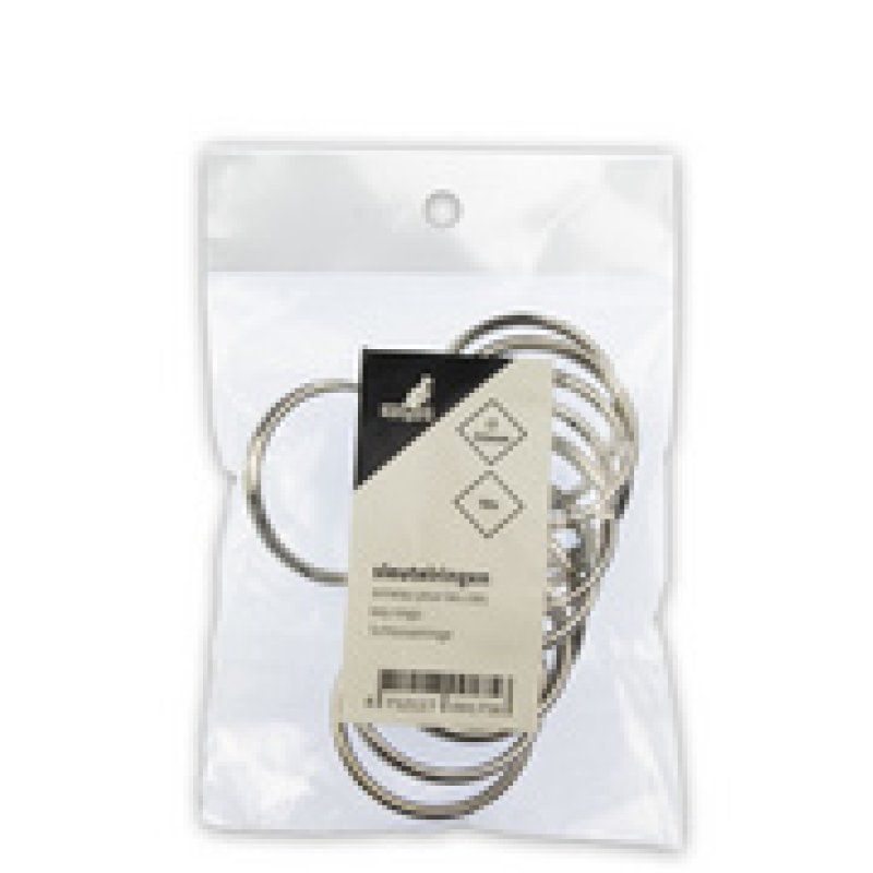 kangaro Anneau porte-clé, métal, diamètre: 30 mm, argent