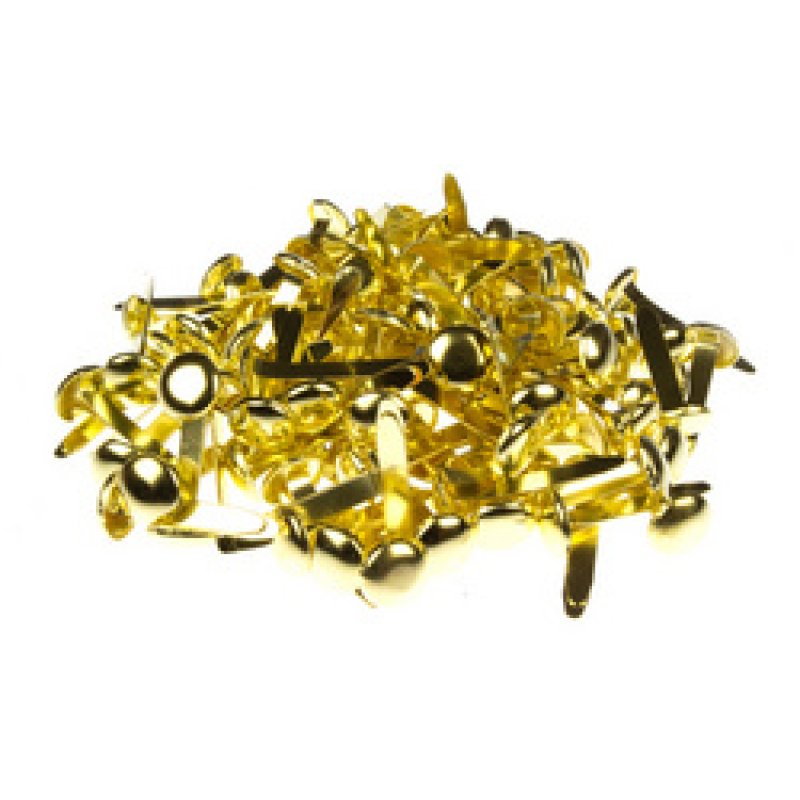 kangaro Attache parisienne à tête ronde, cuivré, 12 mm