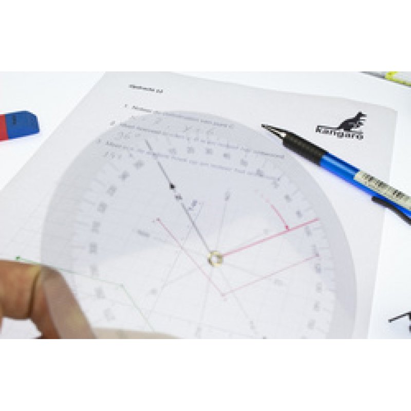 kangaro Compas, diamètre: 126 mm, transparent