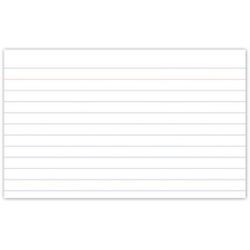 kangaro Fiches bristol, 150 x 100 mm, ligné, blanc