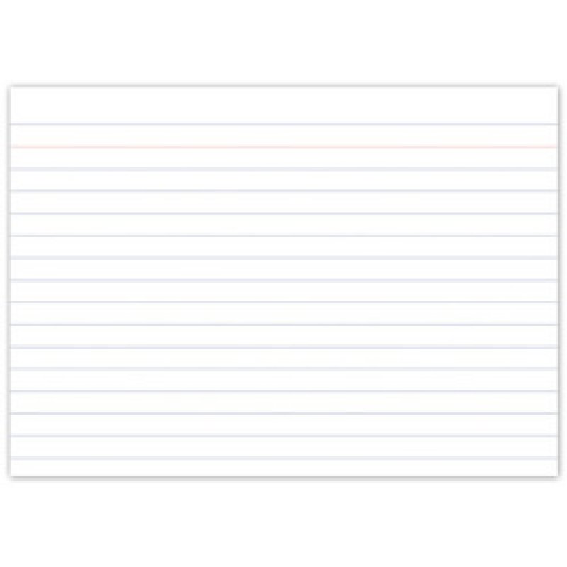 kangaro Fiches bristol, 148 x 105 mm, ligné, blanc