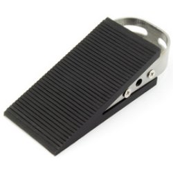 kangaro Cale-porte, caoutchouc/inox, longueur: 130 mm, noir