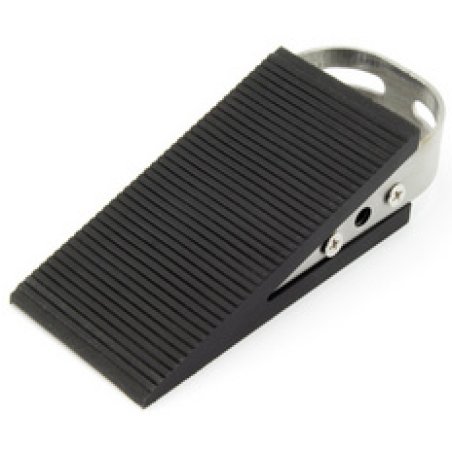 kangaro Cale-porte, caoutchouc/inox, longueur: 130 mm, noir