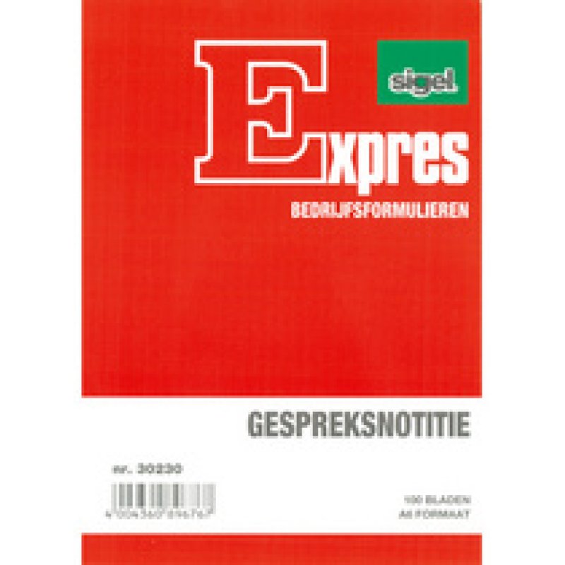 Expres Gespreksnotitieblok, formaat: A6 staand, 100 vel