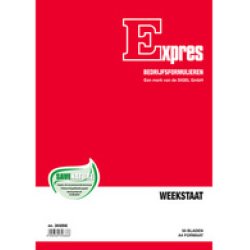 Expres Weekstaat, blok met 50 vel, formaat: A4 staand