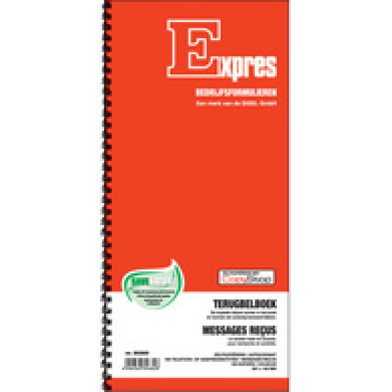 Expres Terugbelboek, zelfkopierend, 2 x 160 notities