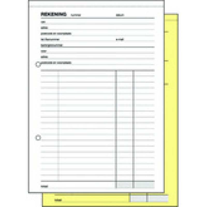 Expres Rekeningblok, zelfkopierend, A5 staand, 2 x 50 vel