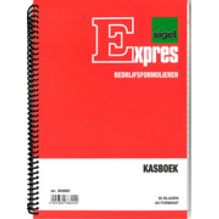 Expres Kasboek spiraal gebonden, A6 staand, 50 vel