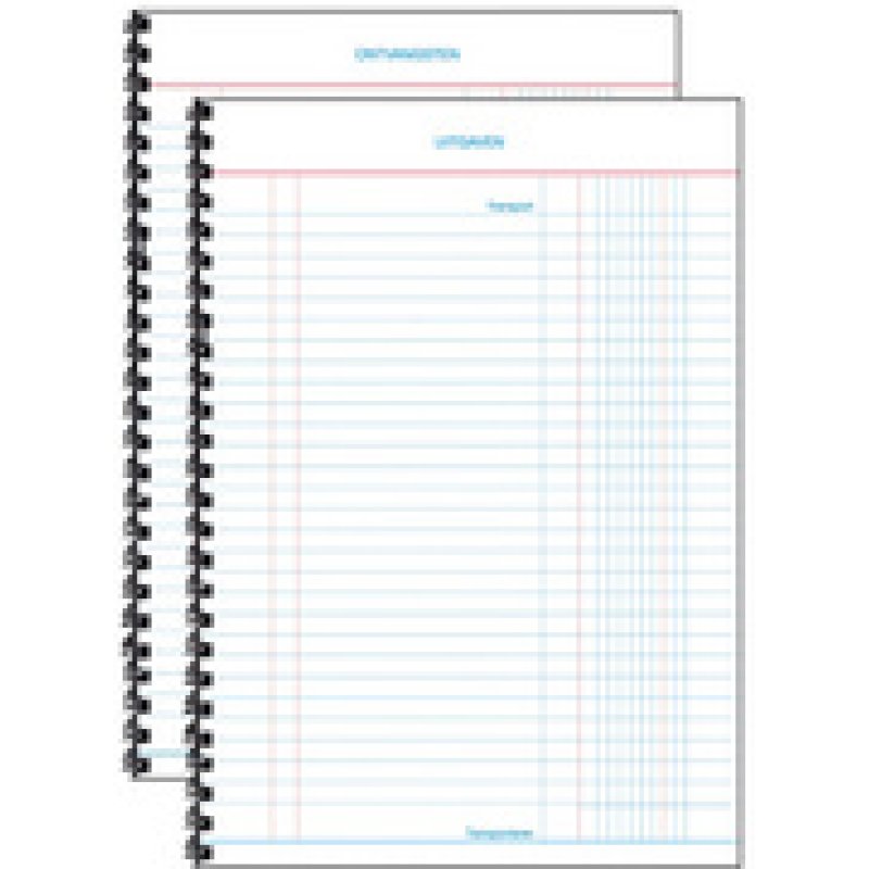 Expres Kasboek spiraal gebonden, A6 staand, 50 vel