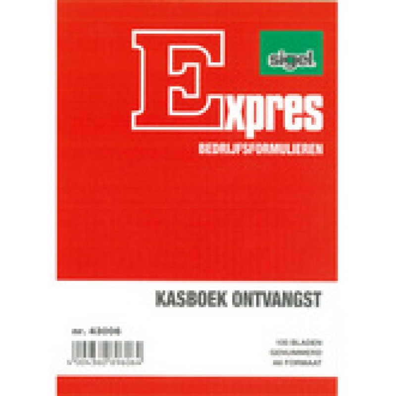Expres Kasboek Ontvangst, A6 staand, 100 vel
