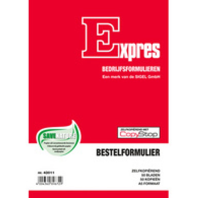 Expres Bestelformulier, zelfkopierend, A5 staand, 2x 50 vel