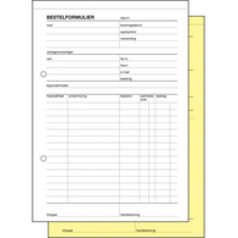Expres Bestelformulier, zelfkopierend, A5 staand, 2x 50 vel