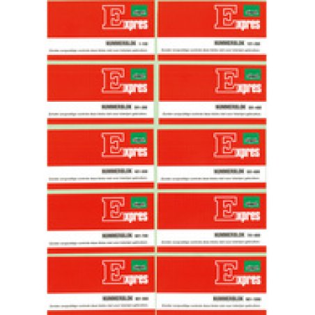 Expres Nummerblok 1-1000, 105 x 53 mm, groen