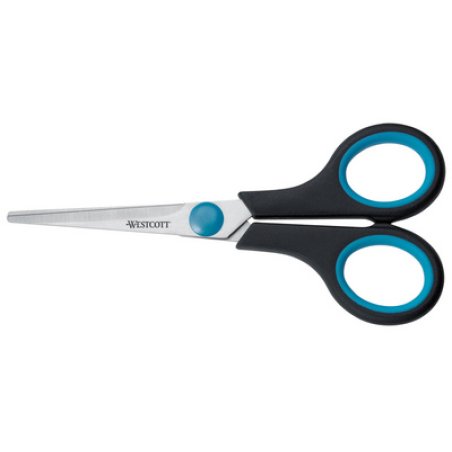 WESTCOTT Ciseaux Easy Grip, longueur: 247 mm, bleu/noir