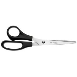 WESTCOTT Ciseaux de bureau, longueur: 210 mm, noir