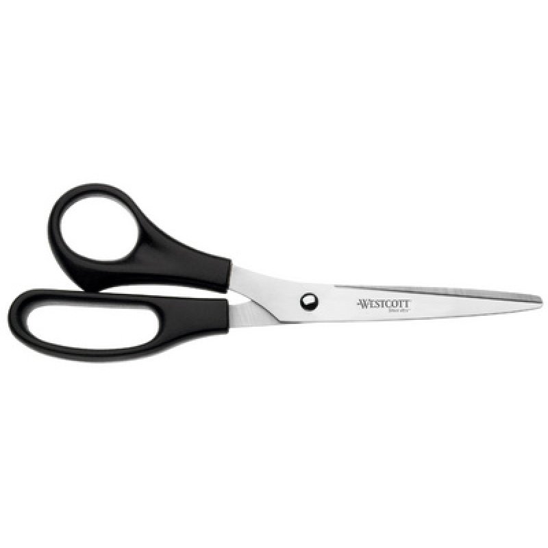 WESTCOTT Ciseaux de bureau, longueur: 210 mm, noir