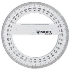 WESTCOTT Rapporteur circulaire 360 degrés, 150 mm