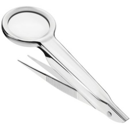 FIRST AID ONLY Pince précelle avec loupe, argent