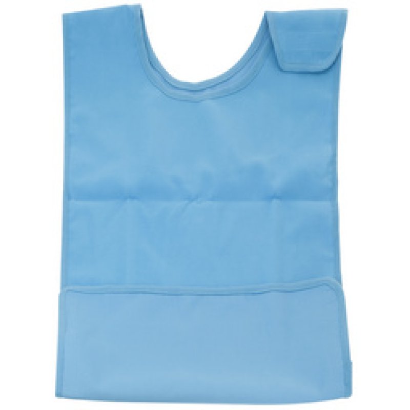 FIRST AID ONLY Bavoir pour adultes, avec scratch, bleu