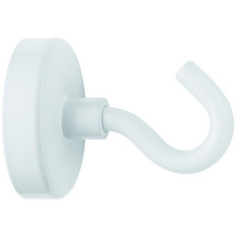 WESTCOTT Crochet aimanté, diamètre: 48 mm, rond, blanc