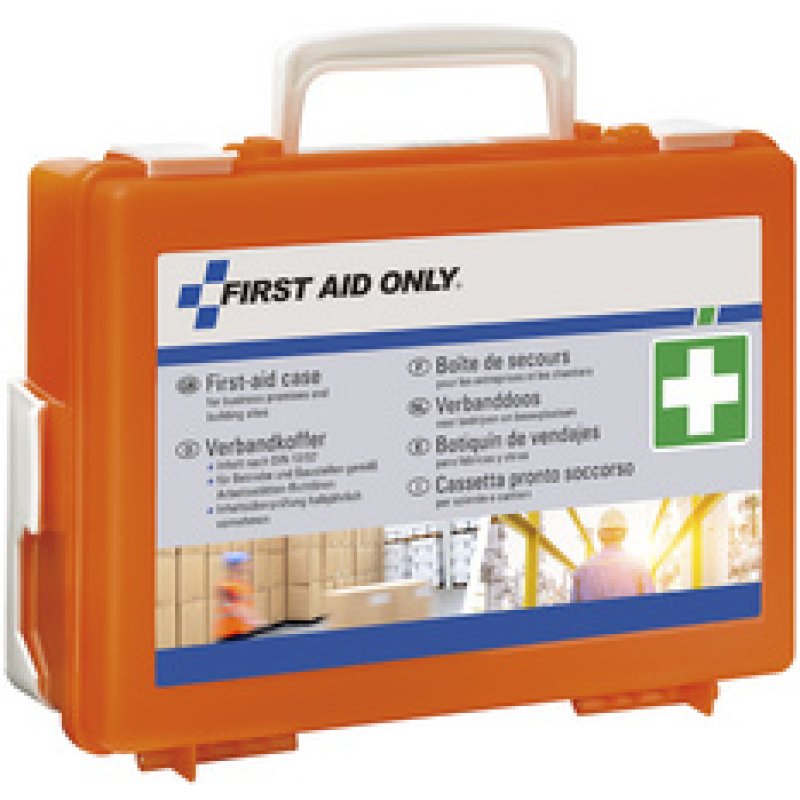 FIRST AID ONLY Boîte de premiers secours DIN 13157, orange