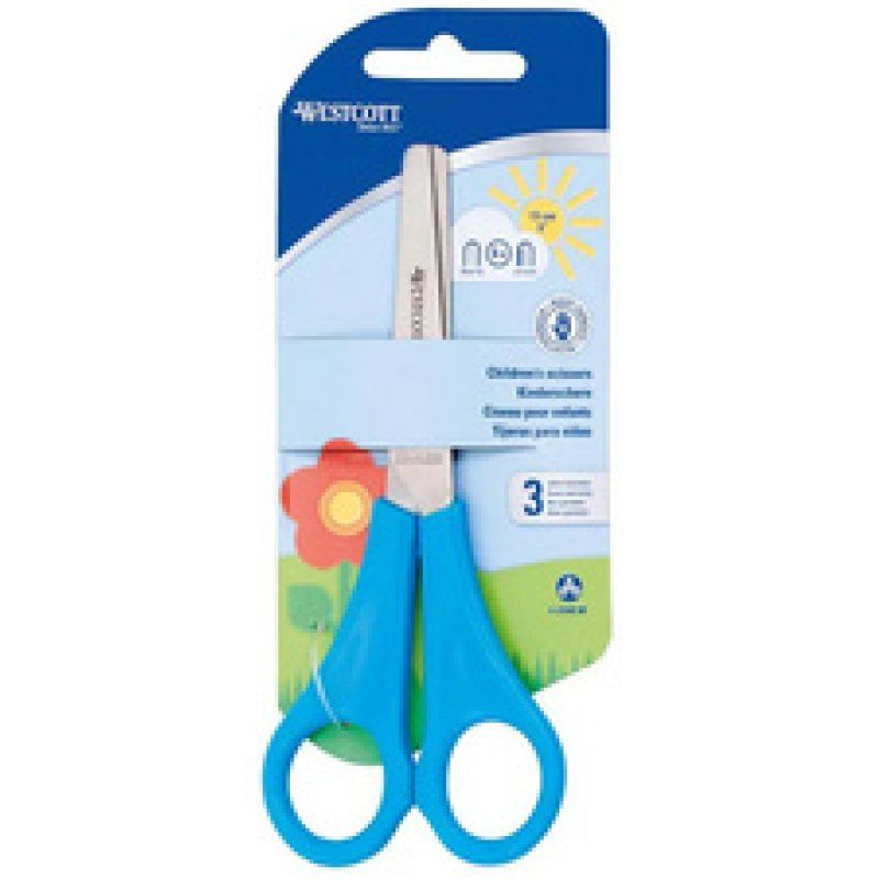 WESTCOTT Ciseaux de bricolage pour enfants, bleu