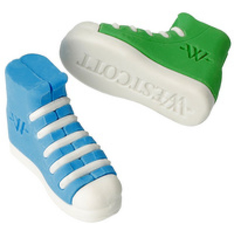WESTCOTT Gomme en plastique Sneaker, blister de 2