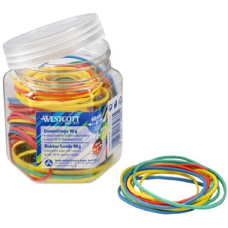 WESTCOTT Élastique, assorti, mélange de tailles