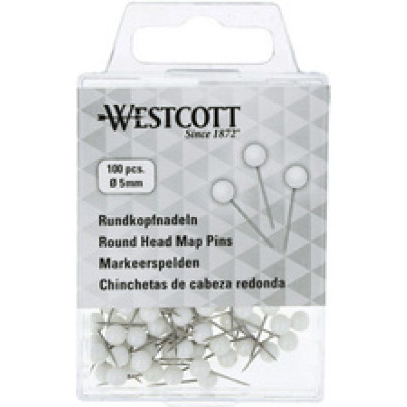 WESTCOTT Épingle à tête ronde, taille 5, assorti
