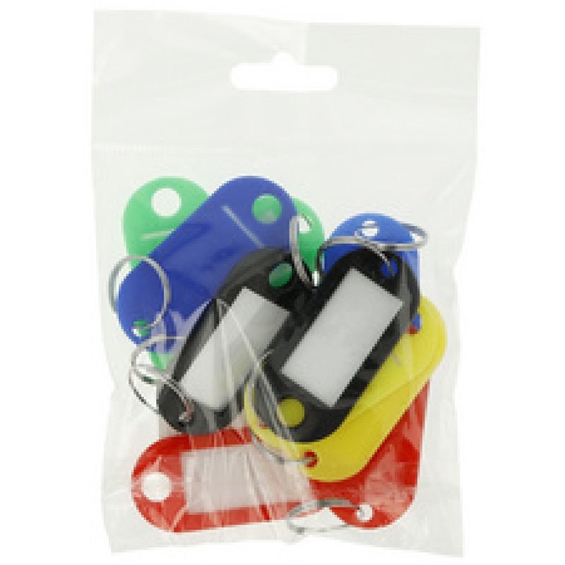 WESTCOTT Porte-clé avec anneau, pack de 4, assorti