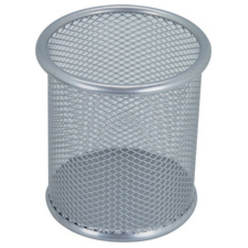 WESTCOTT Pot à crayons, en fils métalliques, argent