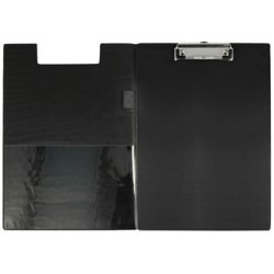 WESTCOTT Chemise porte-bloc à pince, plastifié, A4, noir