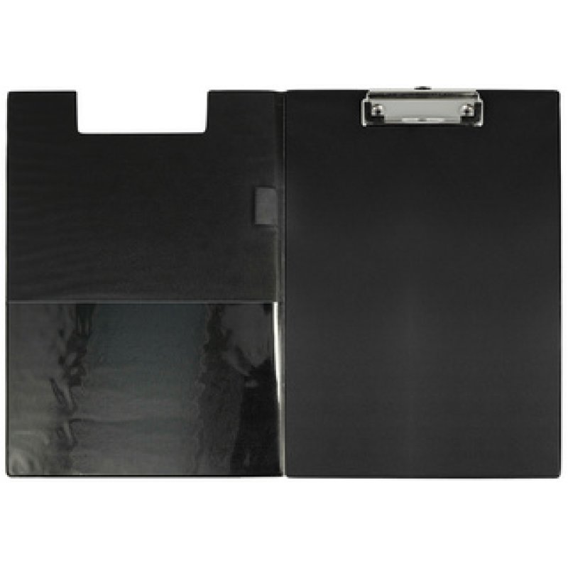 WESTCOTT Chemise porte-bloc à pince, plastifié, A4, noir