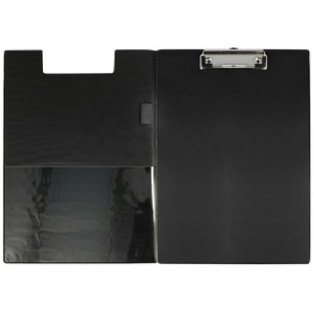WESTCOTT Chemise porte-bloc à pince, plastifié, A4, noir