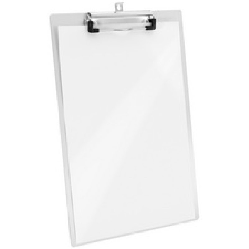 WESTCOTT Porte-bloc à pince en aluminium, A4, argent