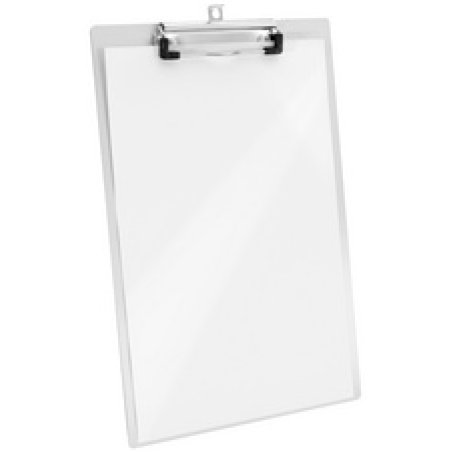 WESTCOTT Porte-bloc à pince en aluminium, A4, argent