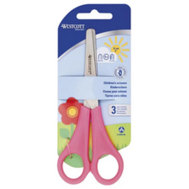 WESTCOTT Ciseaux de bricolage pour enfants, rouge