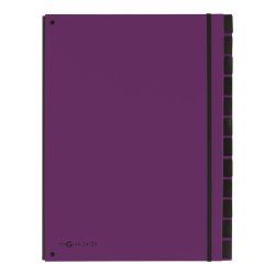 Pagna 24129-12 divider book Purple Cardboard, Polypropylene (PP) A4