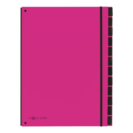 PAGNA Trieur Trend, A4, 12 compartiments, rose foncé
