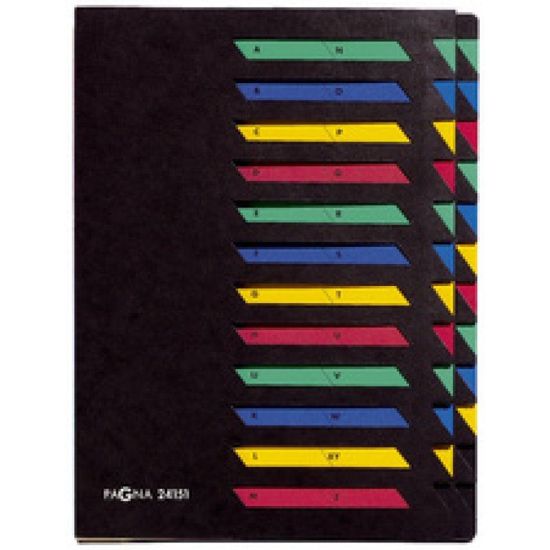 PAGNA Ordnungsmappe DESKORGANIZER A-Z, 24 Fächer, schwarz