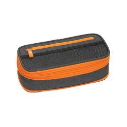 Wedo Neon Stretch Trousse à crayons Polyester Gris, Orange