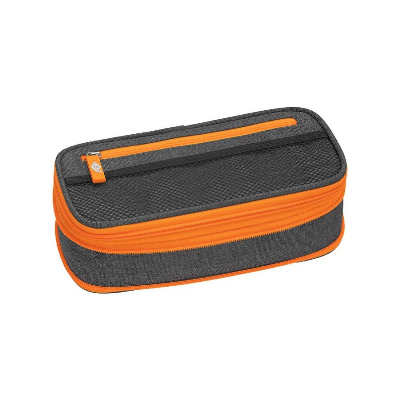 Wedo Neon Stretch Soft pencil case Polyester Grey, Orange