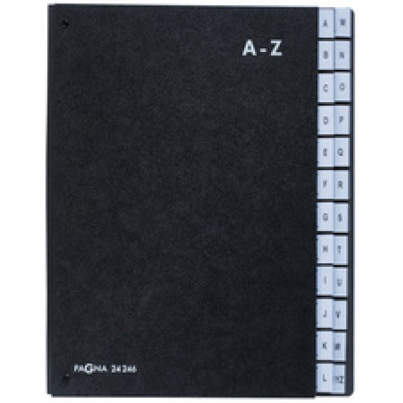 PAGNA trieur, format A4, 24 positions, A - Z, noir