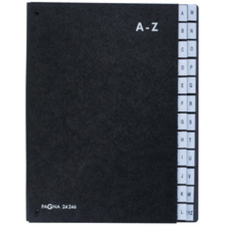 PAGNA trieur, format A4, 24 positions, A - Z, noir