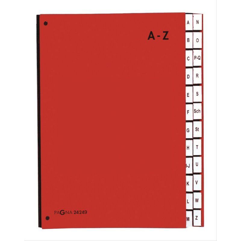 Pagna 24249-01 divider book Red Cardboard A4