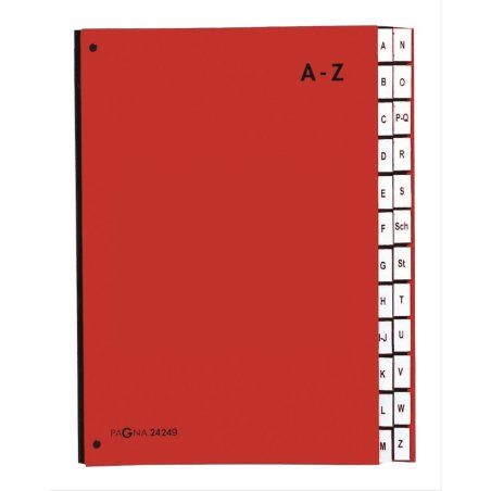 Pagna 24249-01 divider book Red Cardboard A4
