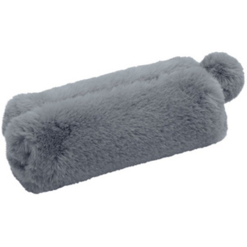 WEDO Trousse "FLUFFY", en peluche, gris bleu