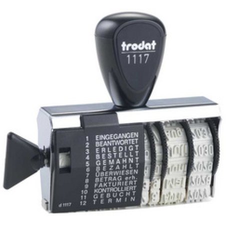 trodat Wortbandstempel 1117, mit Datum